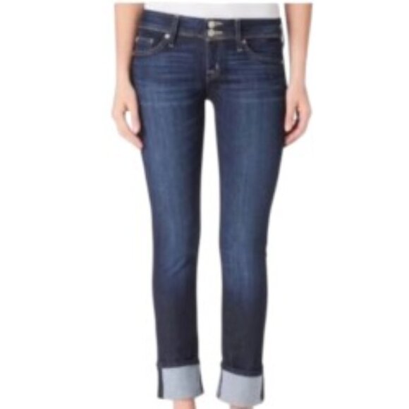 Hudson Ginny Crop Straight with Cuff Jeans 28 - Picture 1 of 5